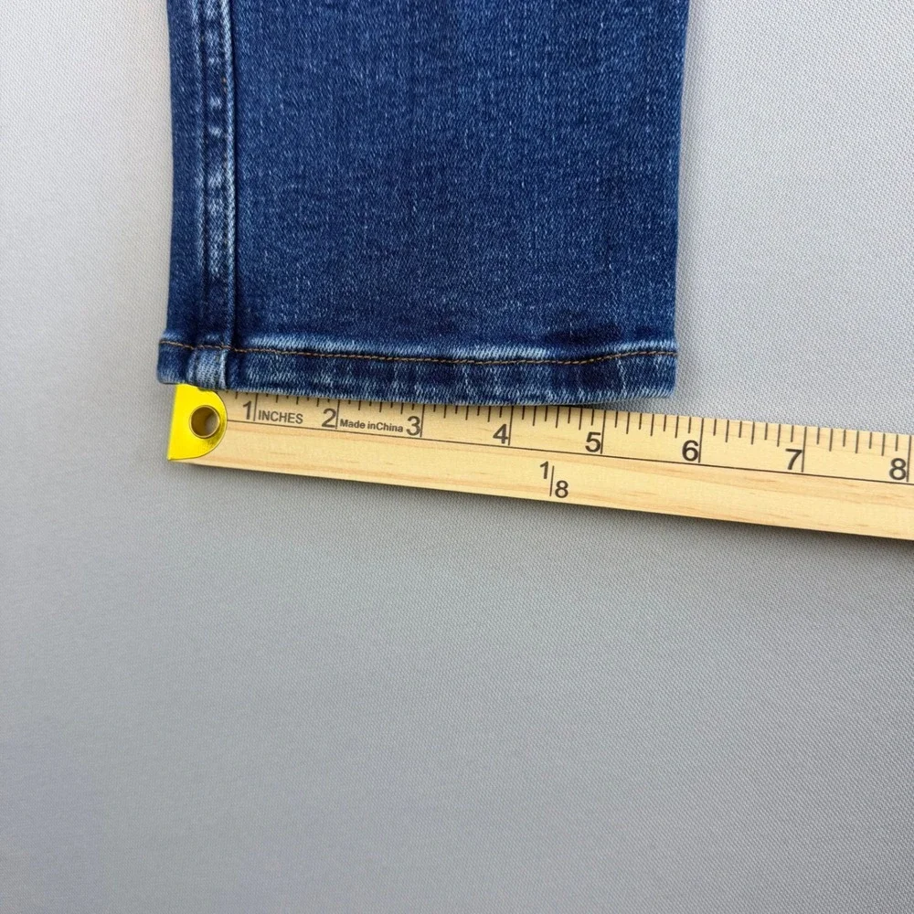 Madewell Stovepipe Jeans High Rise Straight Leg Blue Denim Size 25